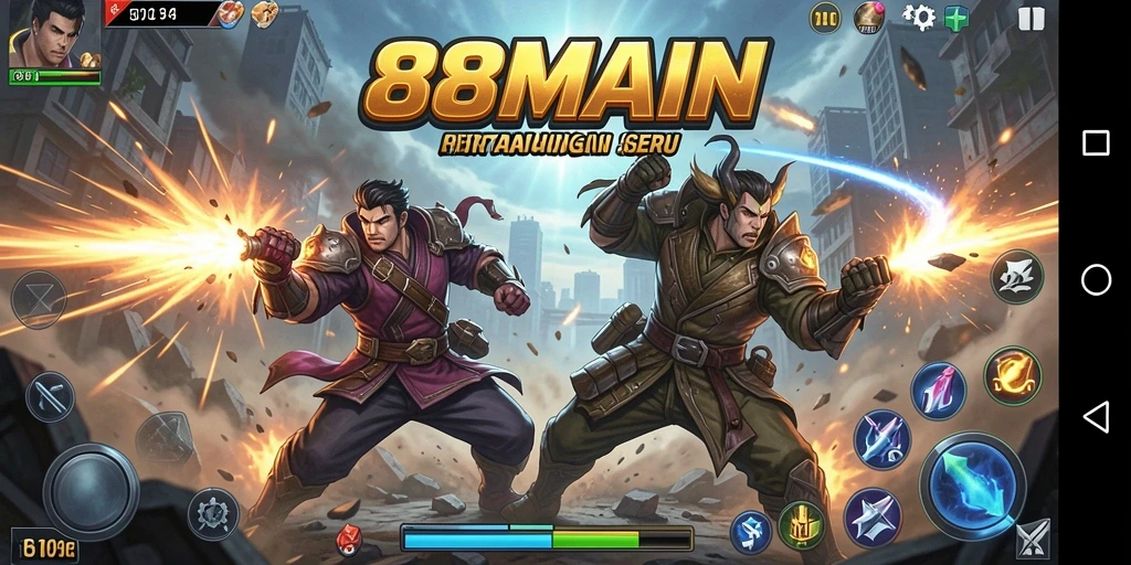 Tampilan gameplay seru dan menegangkan di 88MAIN.