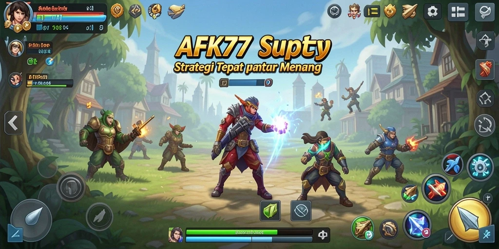 Tampilkan adu taktik seru dalam AFK77.