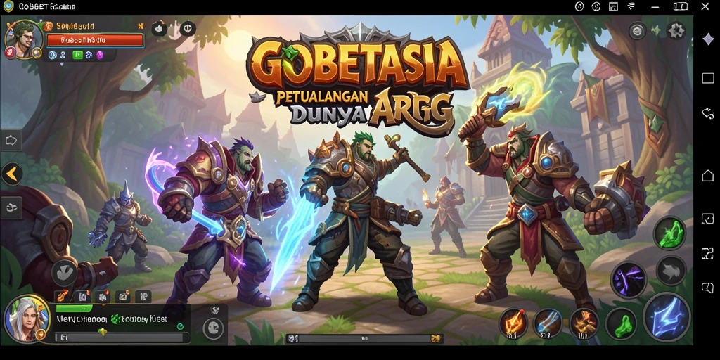 Tampilan menarik dari pertarungan ARPG di GOBETASIA.