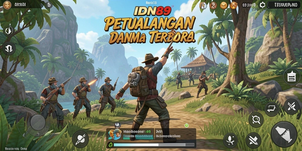 Tampilan gameplay Open World yang epik di IDN89.