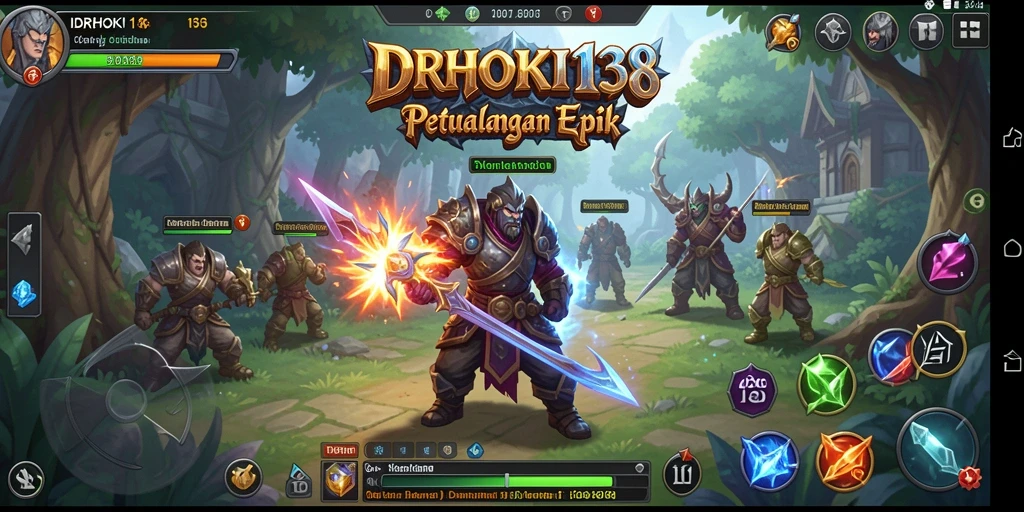 Tangkapan layar dari gameplay seru IDRHOKI138 yang menunjukkan pertarungan epik.