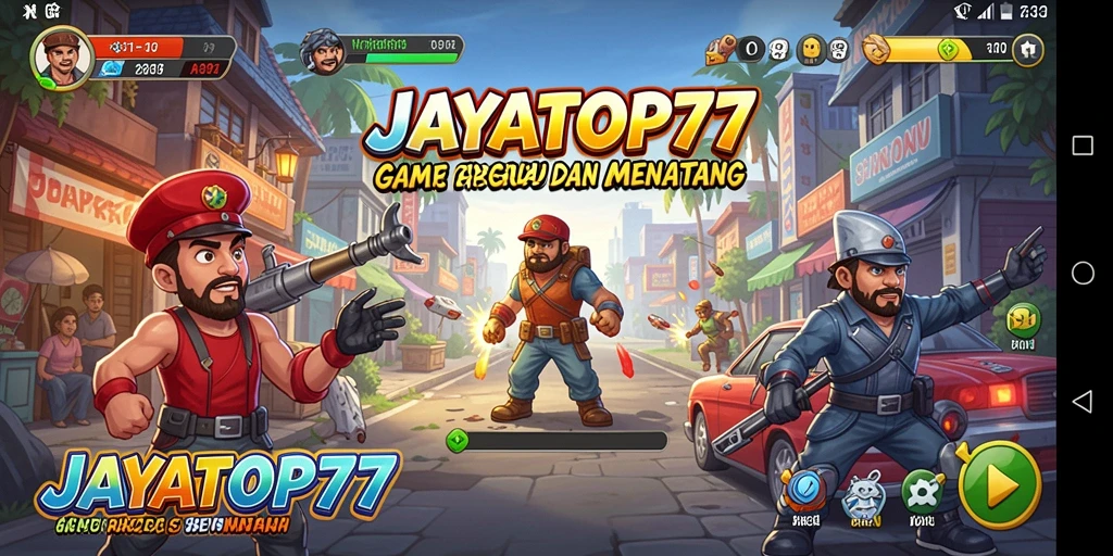 Screenshot menampilkan aksi seru dalam permainan Arcade.