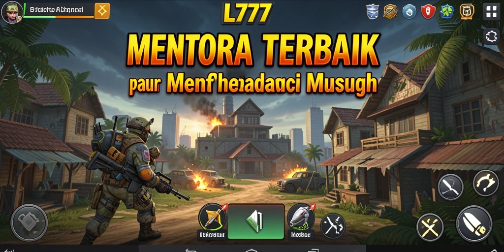 Gameplay L777 yang penuh aksi dalam pertahanan menara.