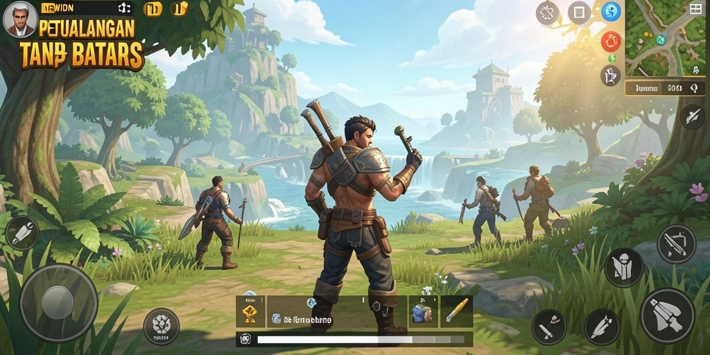 Tampilan gameplay Open World yang menarik dan dinamis di NEWIDN.
