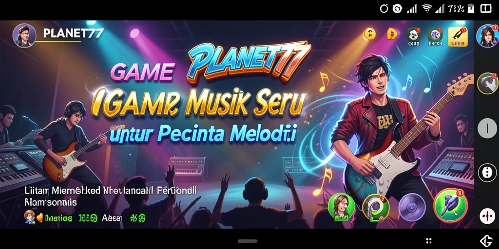 Screenshot menarik dari gameplay seru di PLANET77.