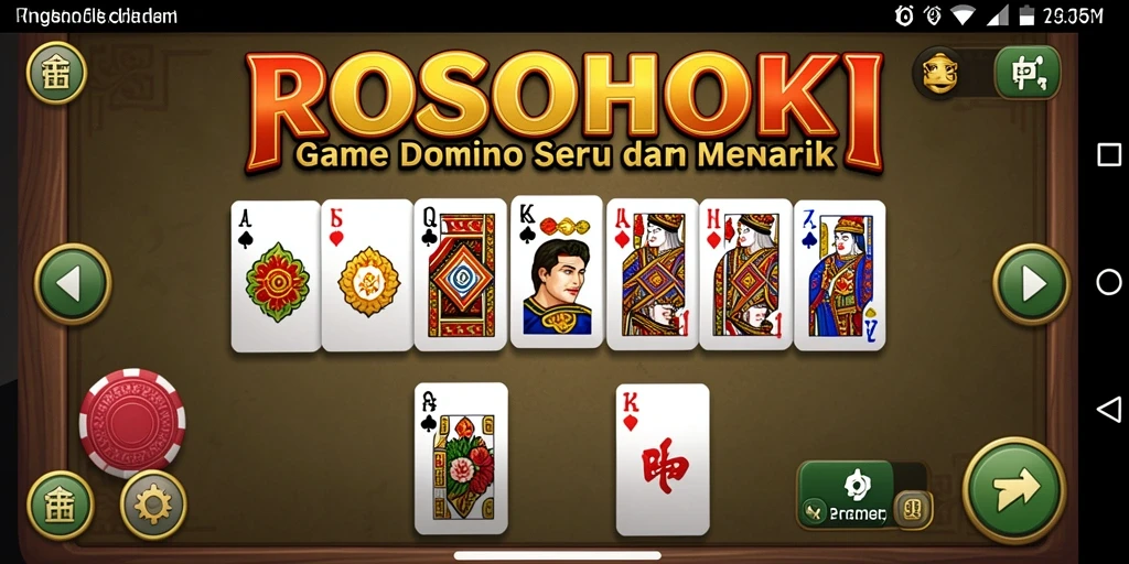 Tampilan menarik dari gameplay domino di ROSOHOKI.