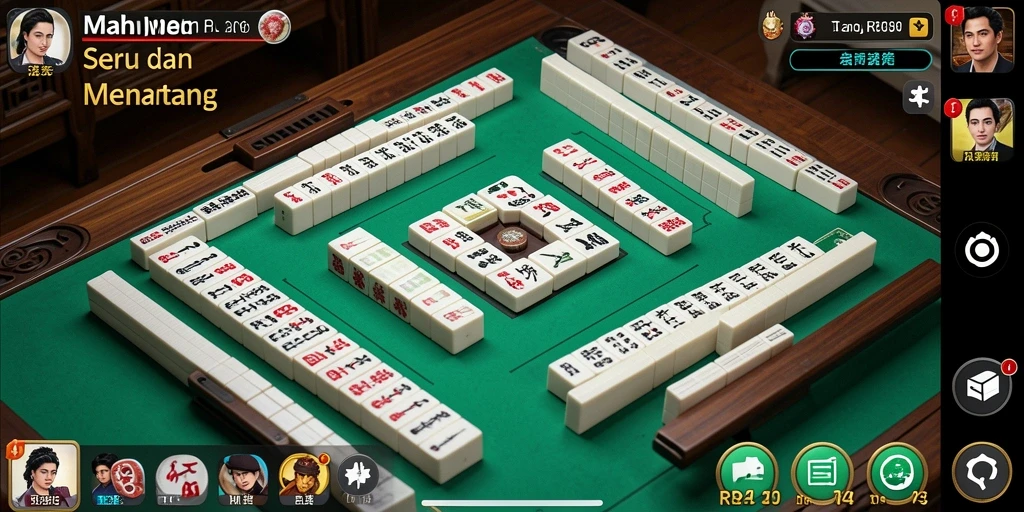 Screenshot gameplay RR89 menunjukkan keseruan permainan Mahjong yang menarik.