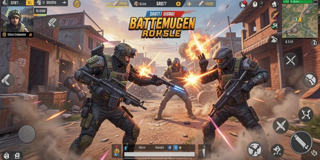 Gameplay seru dalam pertempuran Battle Royale SR877.