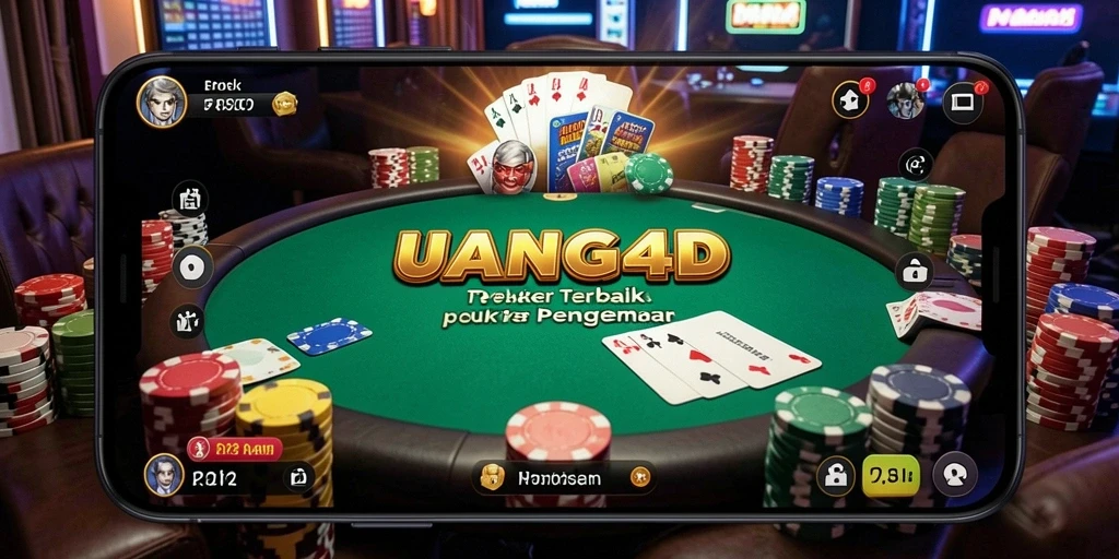 Tampilan gameplay UANG4D yang mendebarkan dalam permainan Poker.